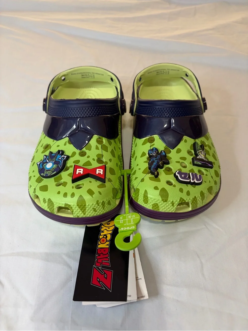 CROCS Kids Lime Green Clog Sandals DragonBall Z New Size J5